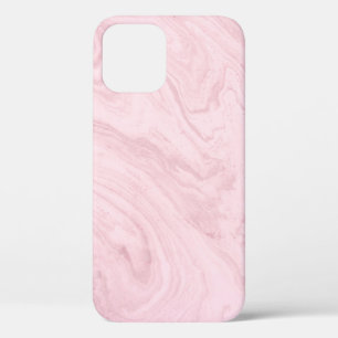 Marble texture pink lavender iPhone 12 case