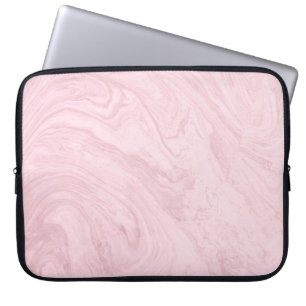 Marble texture pink lavender laptop sleeve