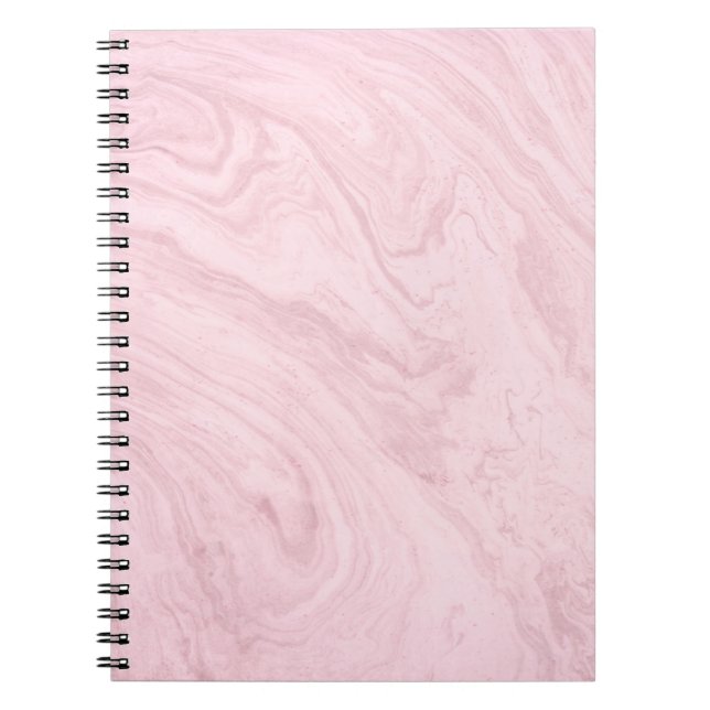 Marble texture pink lavender notebook (Front)