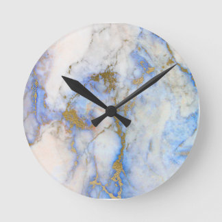 marble texture round clock