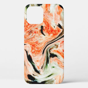 Marble texture white pattern iPhone 12 case