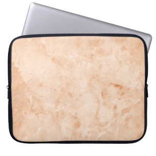 Marble texture white pattern laptop sleeve