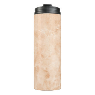 Marble texture white pattern thermal tumbler