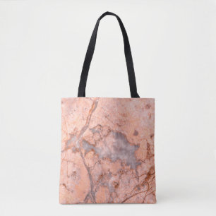Marble texture white pattern tote bag