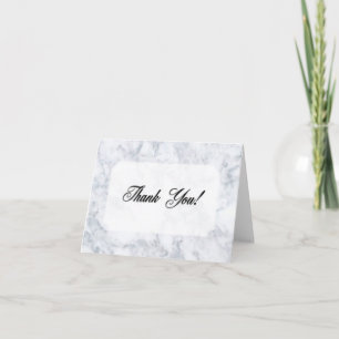 Marble Thank You Card Blank Inside