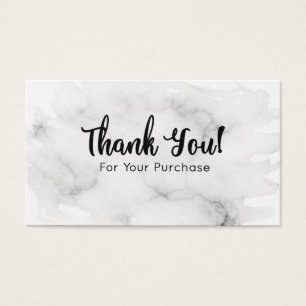 Marble Thank You For Your Purchase