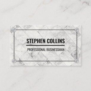Marble Tiles   Metal Screws Business Card