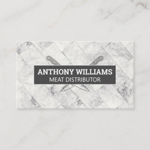 Marble Tiling   Chef Knives Business Card