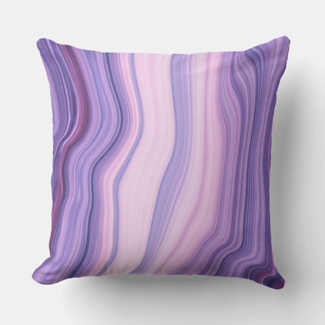marble ultra violet, ombre purple,violet,pink,chic cushion (Front)