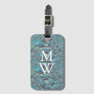 Marble Waves Luggage Tag