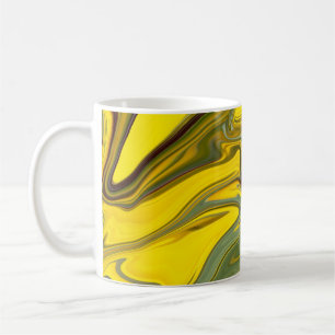Marble Waves Yellow Digital Paper-55448 Coffee Mug