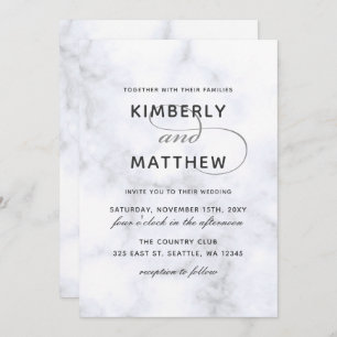 Marble Wedding Invitation