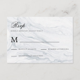 Marble Wedding RSVP Response