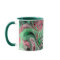 Marble whimsical cute green red abstract modern