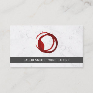 Marble   Wine Tasting   Wine Stain Business Card