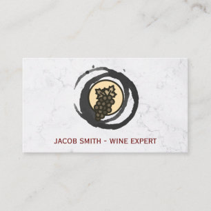 Marble Wine Tasting Wine Winery Sommelier Business Card