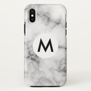 marble with monogram iPhone x case