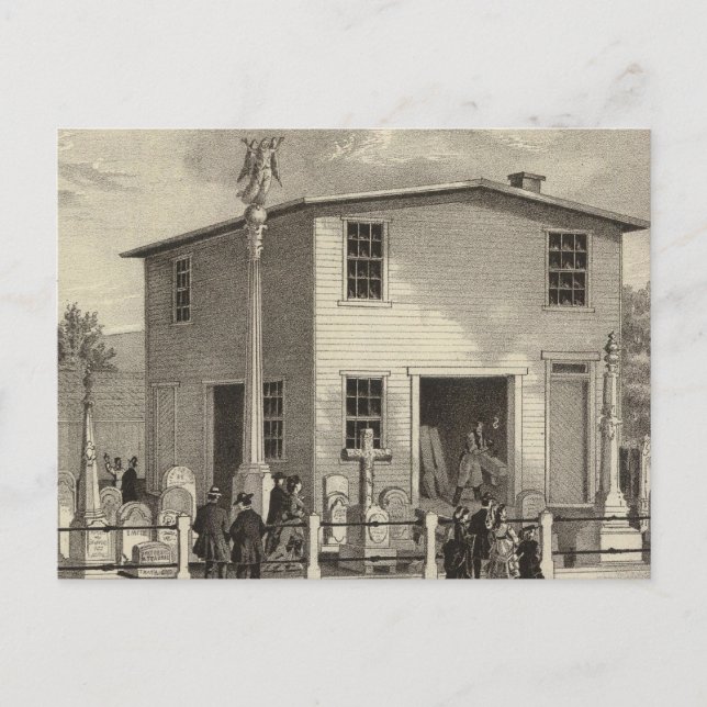 Marble Works of WE Raymond Postcard (Front)