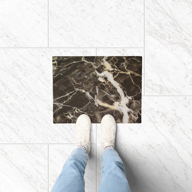 Marbled-Abstract Expressionism by Shirley Taylor Doormat (Indoor)