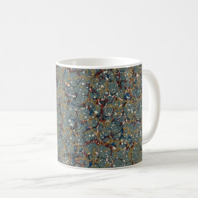 Marbled Abstract Painting Coffee Mug (Front Right)