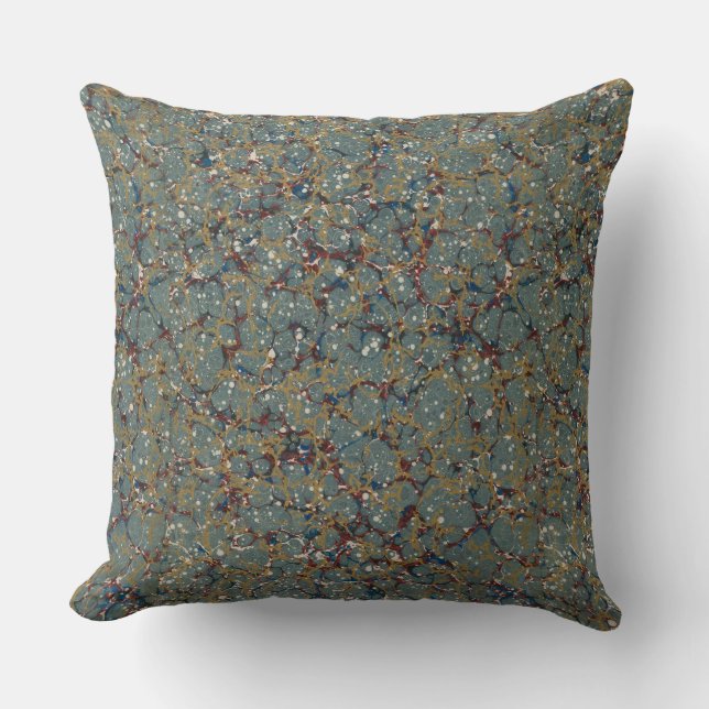 Marbled Abstract Painting Cushion (Front)