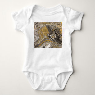 Marbled acrylic, nature-inspired texture. baby bodysuit