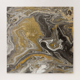 Marbled acrylic, nature-inspired texture. jigsaw puzzle