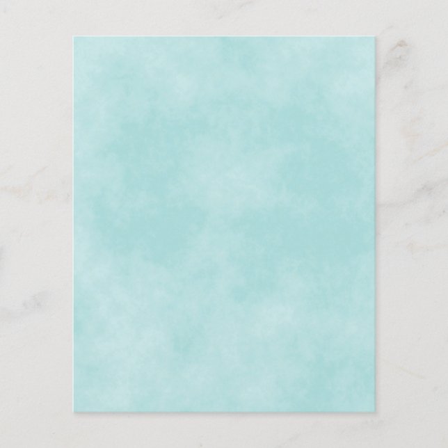 Marbled Aqua or Teal Fog Paper (Front)