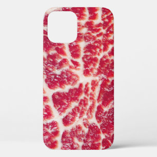 Marbled Beef Steak Texture Closeup iPhone 12 Case