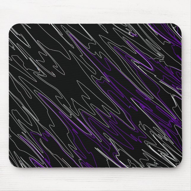 Marbled Black Purple Mouse Pad (Front)