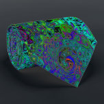 Marbled Blue and Aquamarine Abstract Retro Swirl Tie<br><div class="desc">This Original Digital Oil Painting by My Rubio Garden features a Marbled Royal Blue and Aquamarine Abstract Retro Swirl Liquid Art Painting with orange,  lime green,  black and purple accents. The result is a trippy,  groovy,  abstract design that you will love!</div>