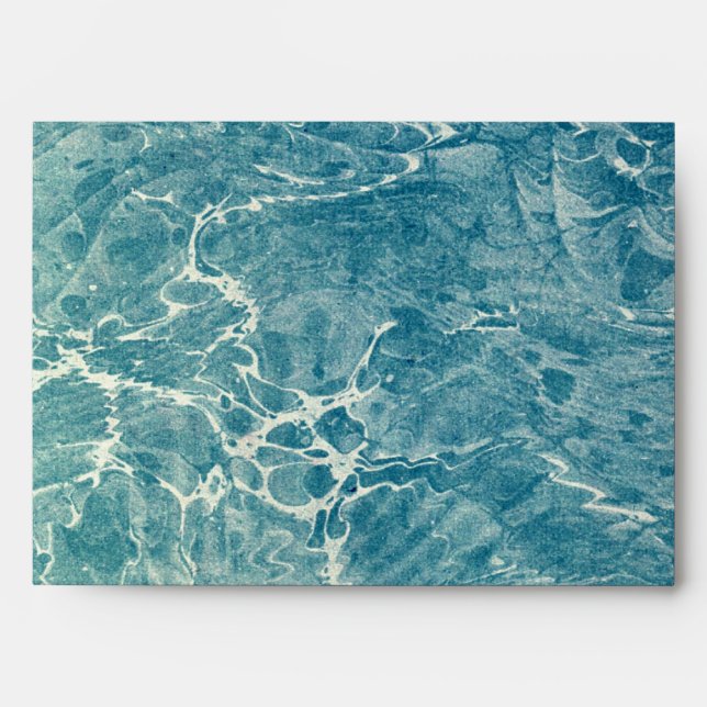 Marbled Blue Envelope (Front)