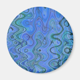 Marbled Blue Waters Magnet