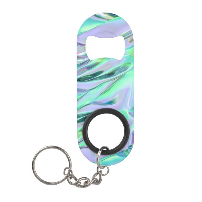Marbled Bottle Opener Keychain (Front)
