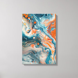 Marbled Deep Canvas Print
