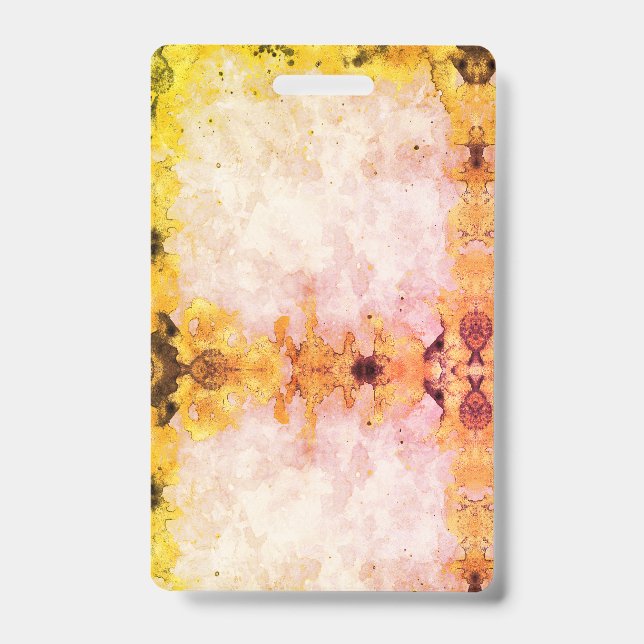 Marbled design badge id reel nurse doctor ems (Front)