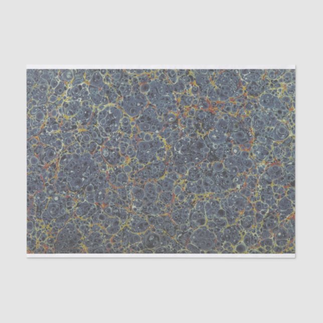 Marbled End Paper Blue (Front)