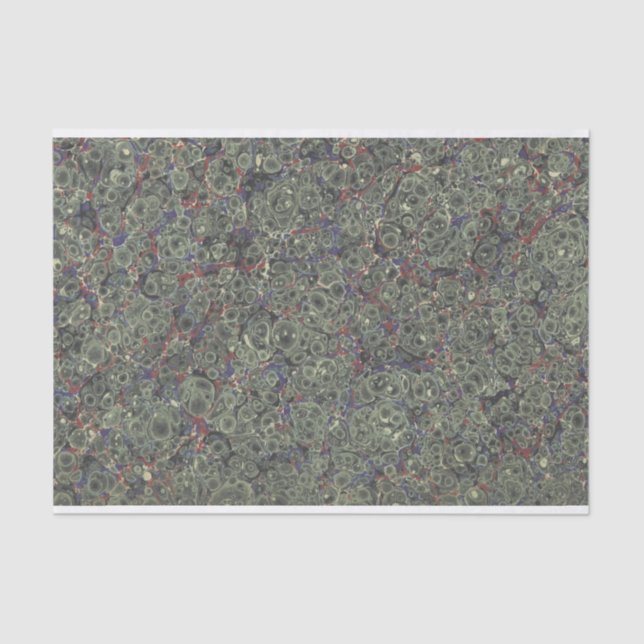 Marbled End Paper Green (Front)