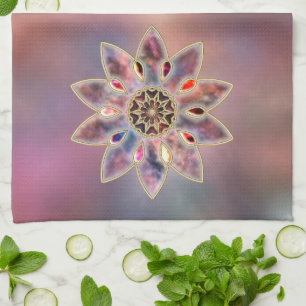 Marbled Galaxies Kitchen Towel