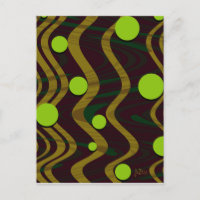 Marbled Gold Green Dot Wave