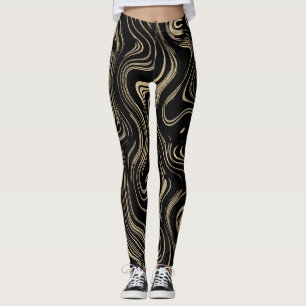 Marbled Gold Leggings