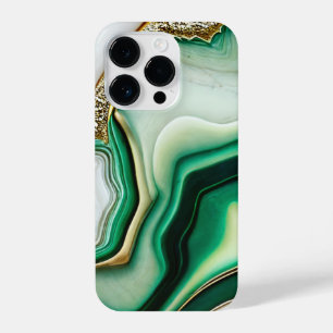 Marbled Jade Agate iPhone 14 Pro Case