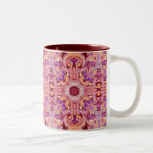 Marbled Kaleidoscope Pattern Ceramic Mug