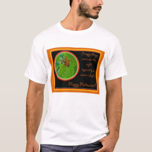 Marbled Orb Weaver Spider Happy Halloween Items T-Shirt