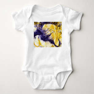 Marbled Paper: Bright Acrylic Art Baby Bodysuit
