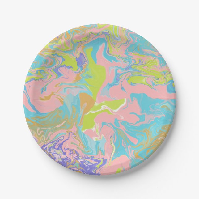 Marbled Paper Plate (Front)
