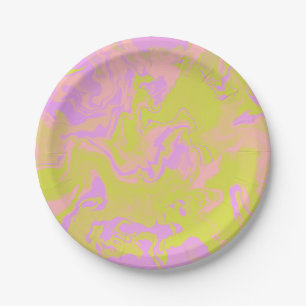 Marbled Paper Plate