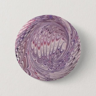 Marbled Paper Swirl (lavender) 6 Cm Round Badge