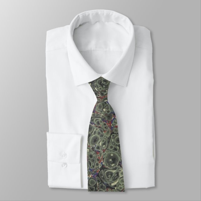 Marbled Paper Tie (Tied)