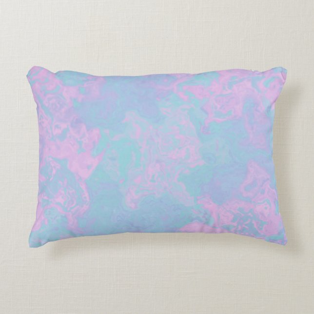 Marbled Pastel Decorative Cushion (Front)